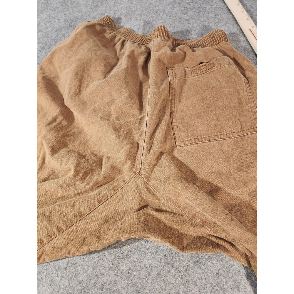 PrAna Pants Mens 32x31 Brown Elastic Waist‎ Canvas Relaxed Fit Casual USA - Picture 8 of 10